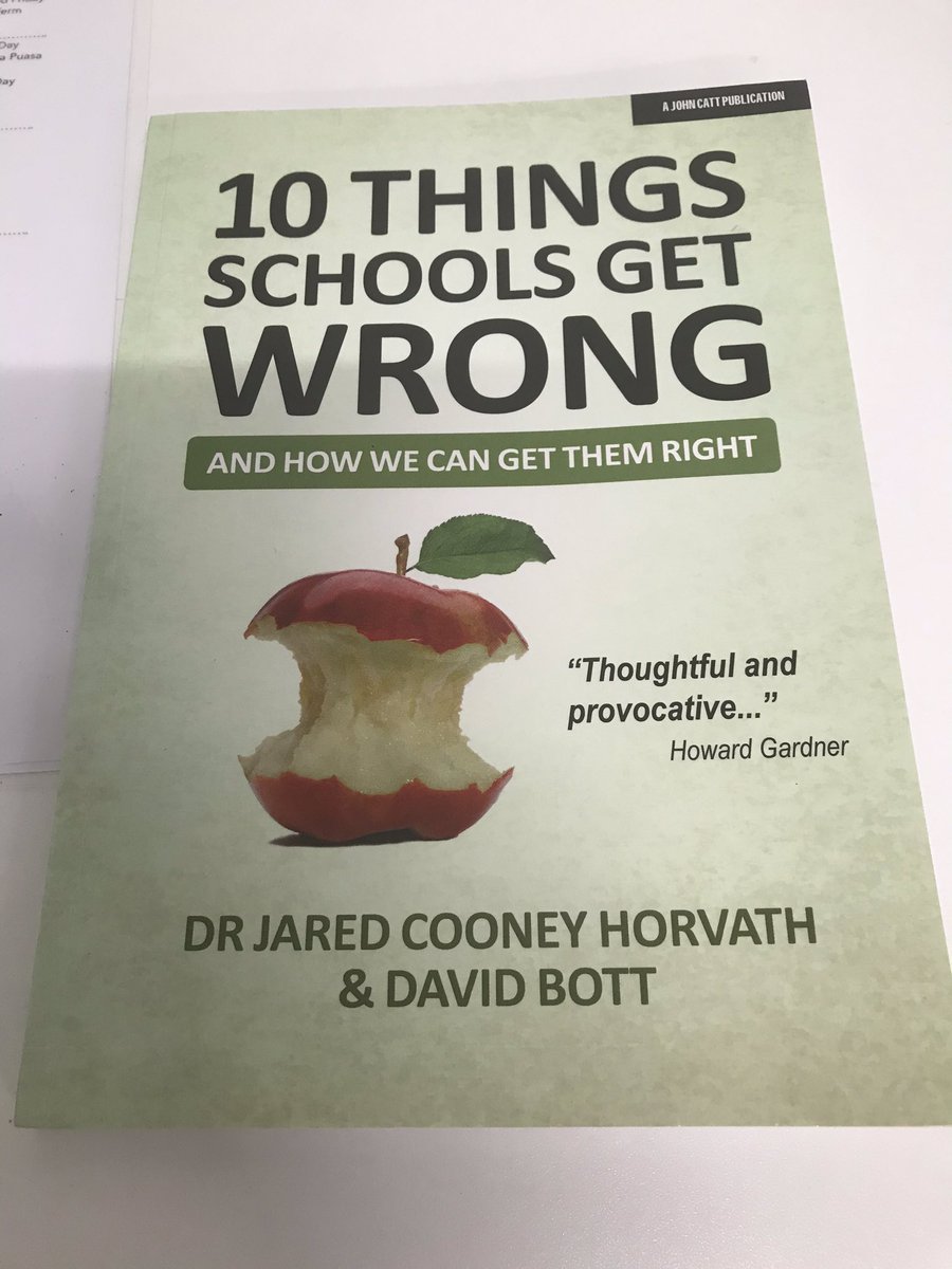 HeadDulwichSG's tweet photo. Challenging the status quo. A provocative and thought provoking read from #Hovarth and #Bott Time to think outside of the box?Recommended. #leadership #positiveEd #neuroscience https://t.co/xsHWKD7DU6