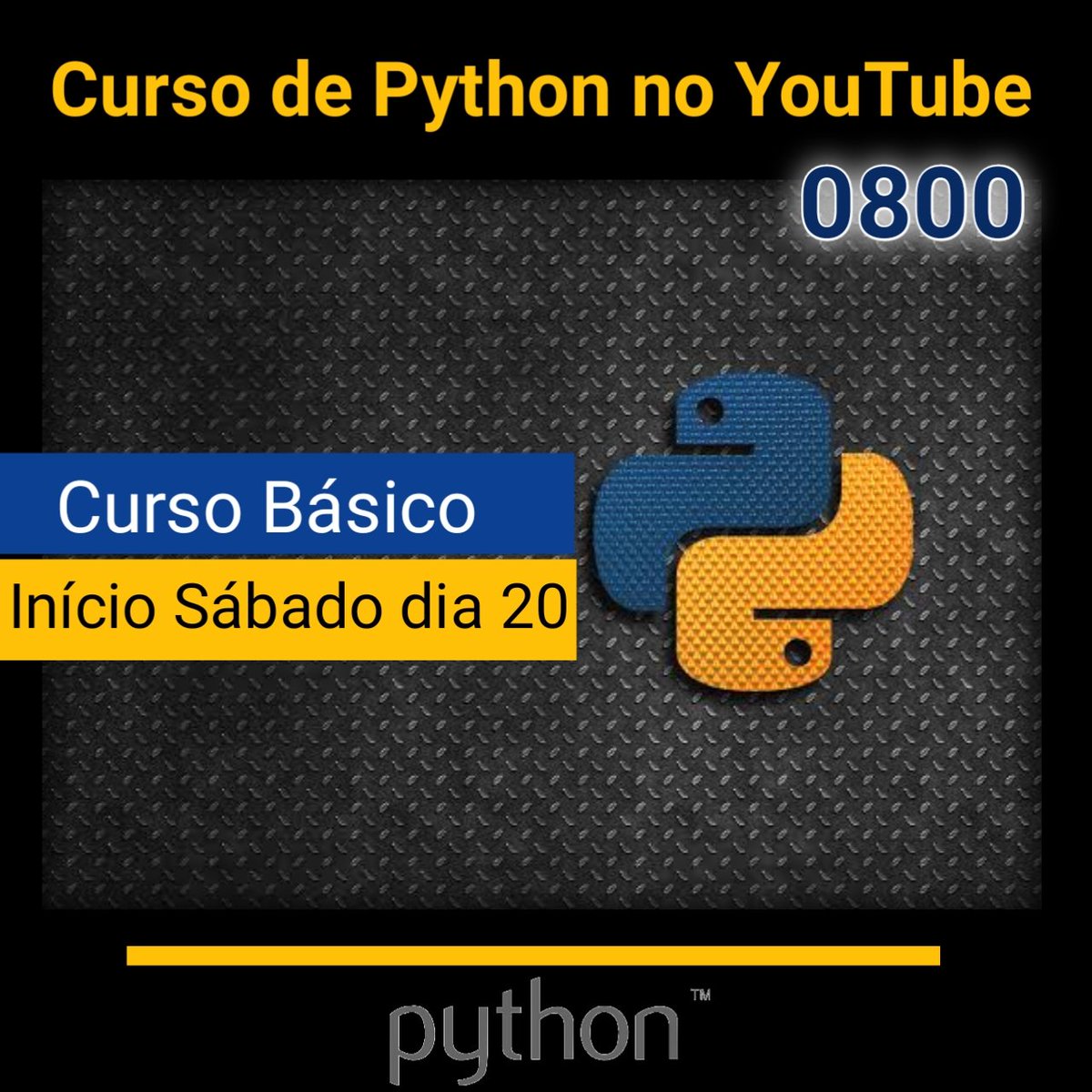 sandromesquita_'s tweet image. Eu estava postando o desenvolvimento de um projeto com Python no meu Instagram (profsandromesquita) e a galera reclamou que é difícil acompanhar por lá, então vou iniciar um curso grátis no YouTube!
🎥 youtube.com/c/SandroMesqui…
📷 instagram.com/profsandromesq…
#sandromesquita