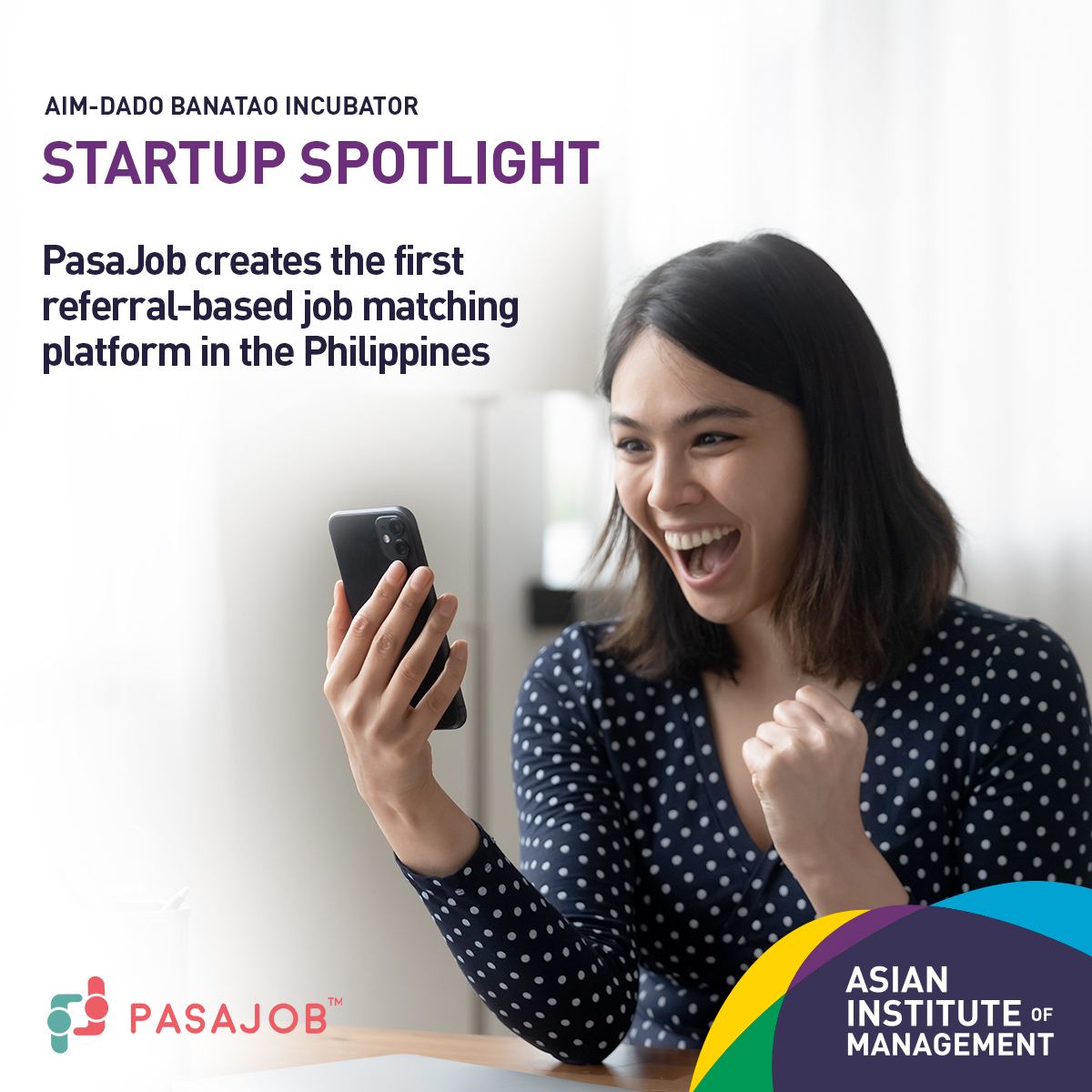aimdbi's tweet photo. Part of the AIM-DBI THINCOHORT 2021-2022 Program, PasaJob helps job seekers access various opportunities and connects employers to the right candidates through credible referrals.

Learn more about #AIMDBI, visit our website at https://t.co/7PMwxtzftf https://t.co/aMcn3KErwe