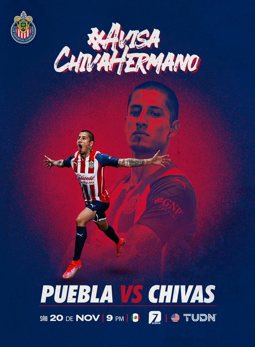 Chivas's tweet photo. 🔴⚪️ ¡Sigue al Rebaño este sábado por @AztecaDeportes! https://t.co/4NljqQ8EHG