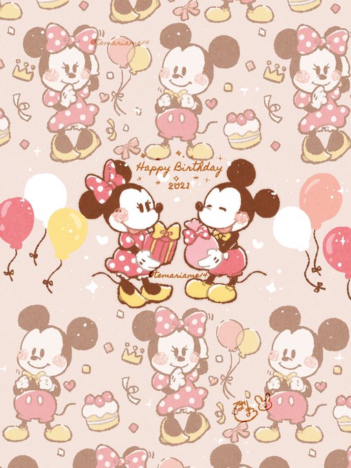 ハッピーバースデーミッキー のtwitterイラスト作品 人気順