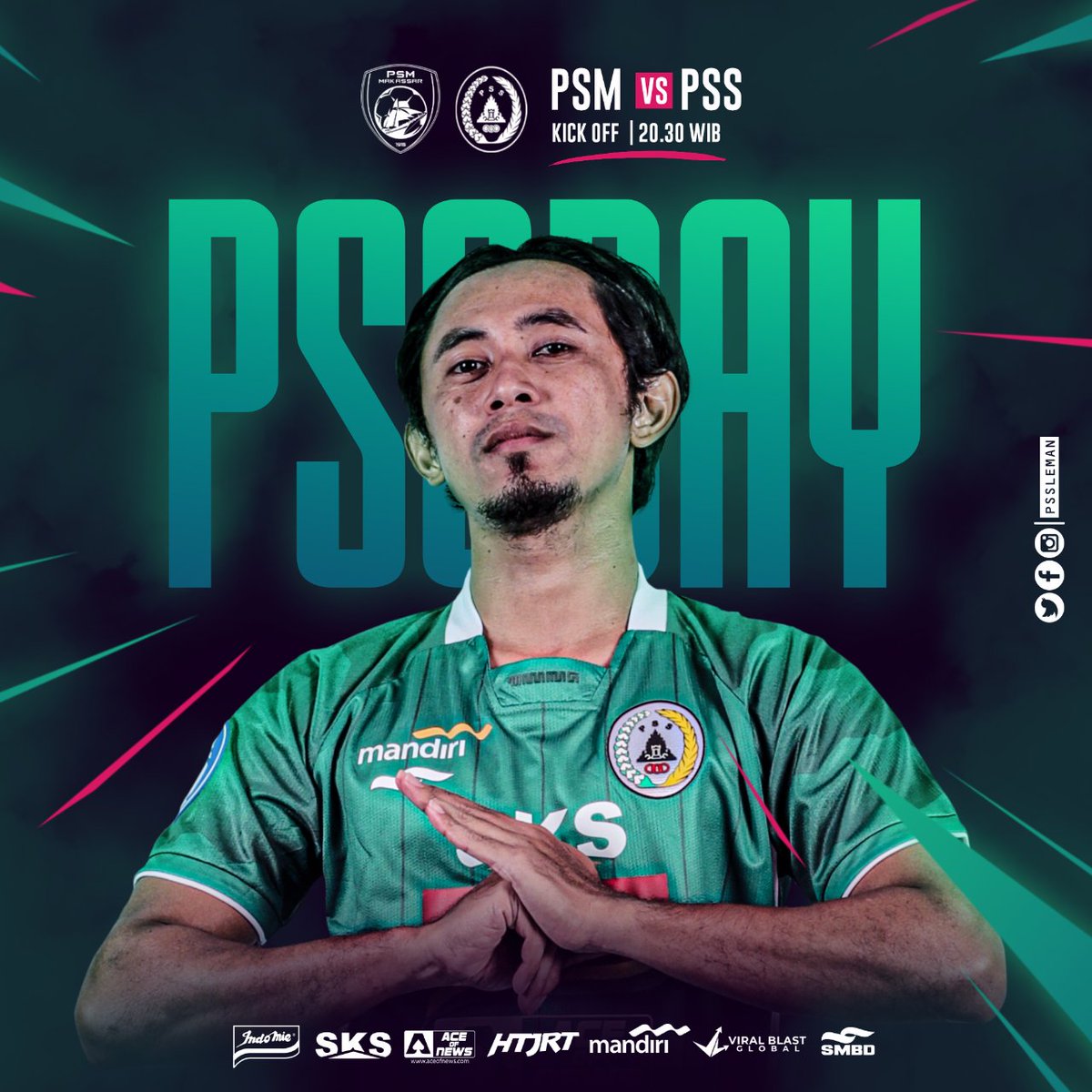 PSSleman's tweet photo. 𝗛𝗮𝗽𝗽𝘆 #𝗣𝗦𝗦𝗱𝗮𝘆!

Menangkan pertandingan hari ini, Man!

Win for us! 🦅

#PSS #COSE #PSSday #BRILiga1 #PSMvsPSS https://t.co/DsmveTI2o8