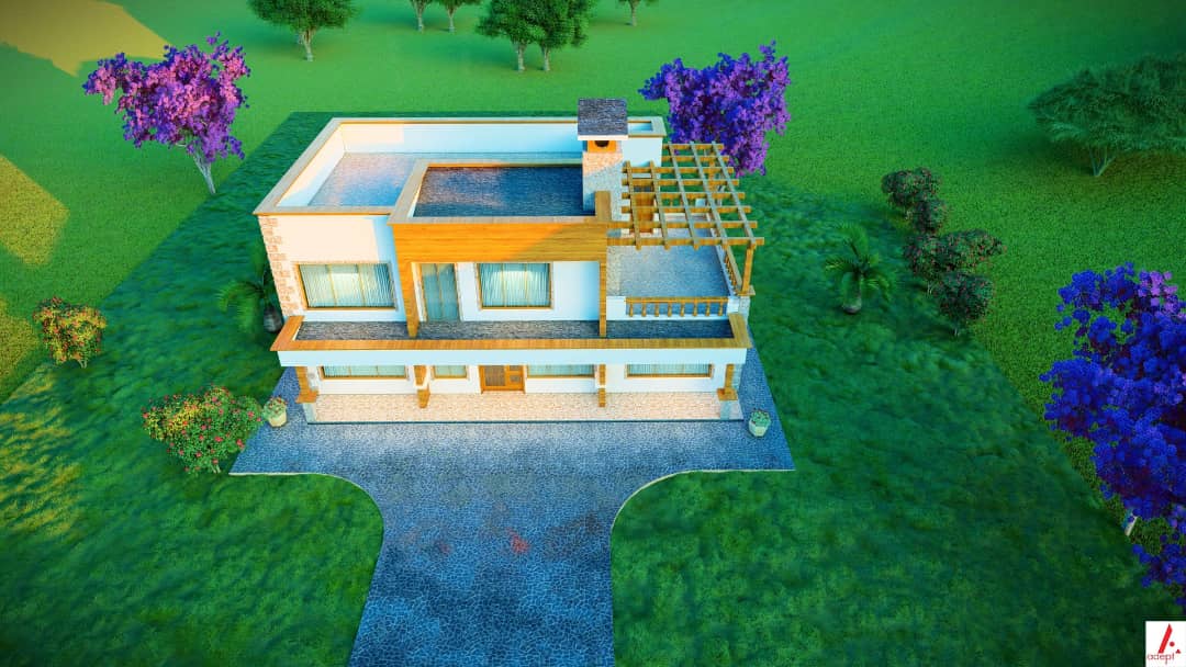 adept_c's tweet photo. Proposed cottage design with a gross area of 340sqM @ Kajiado..
Features;
A double volume lounge,open plan kitchen layout with an adjacent pantry and laundry room,family room,all 3 bedrooms ensuite and a terrace.
#Visualization #architecturelovers https://t.co/fjFs303MHZ