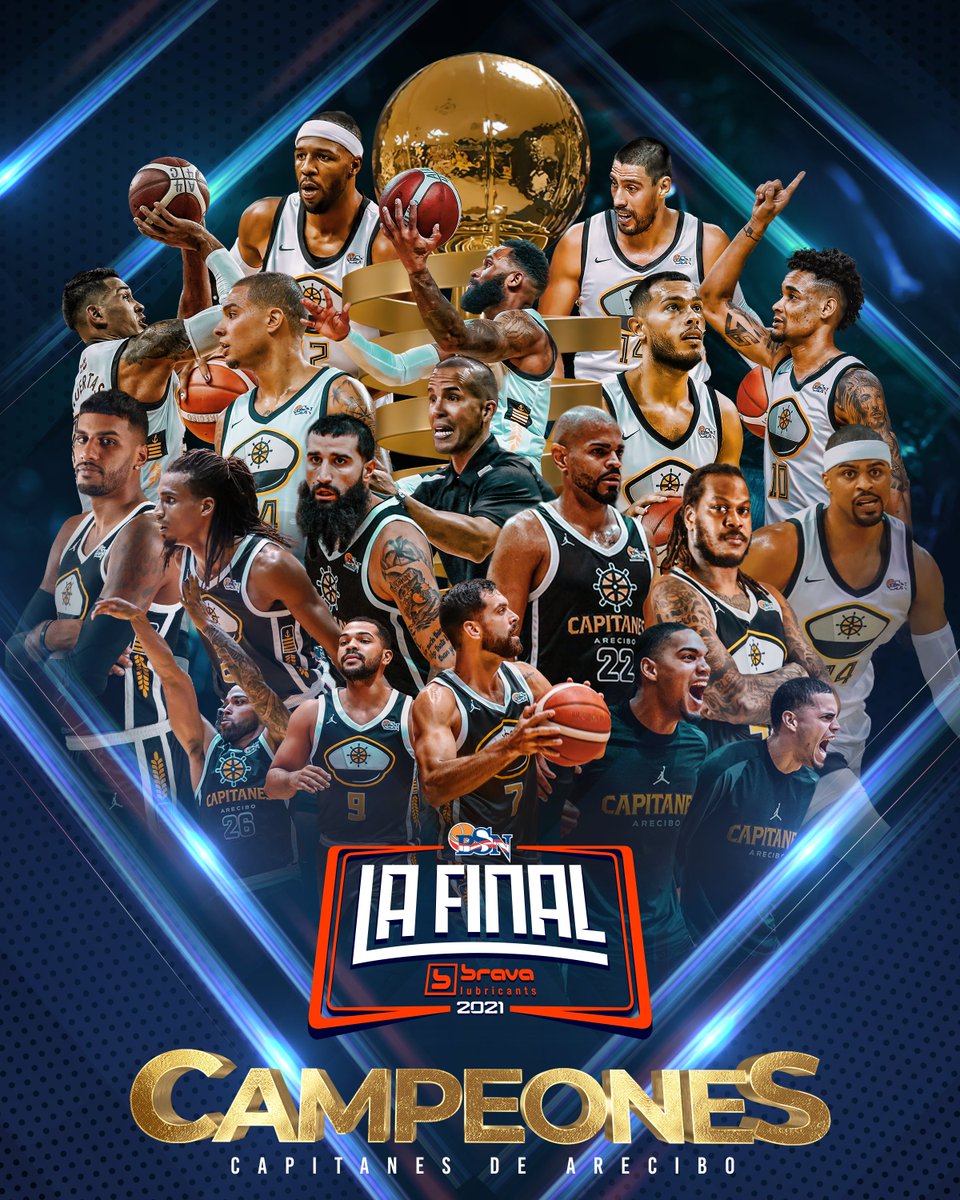 🏆 ¡Felicidades a <a href="/AreciboBSN/">AreciboBSN</a> ⚓️! 👏

🙌 Campeón del Baloncesto Superior Nacional 2021 🔥

#AreciboLaTiene #BSNLaTiene