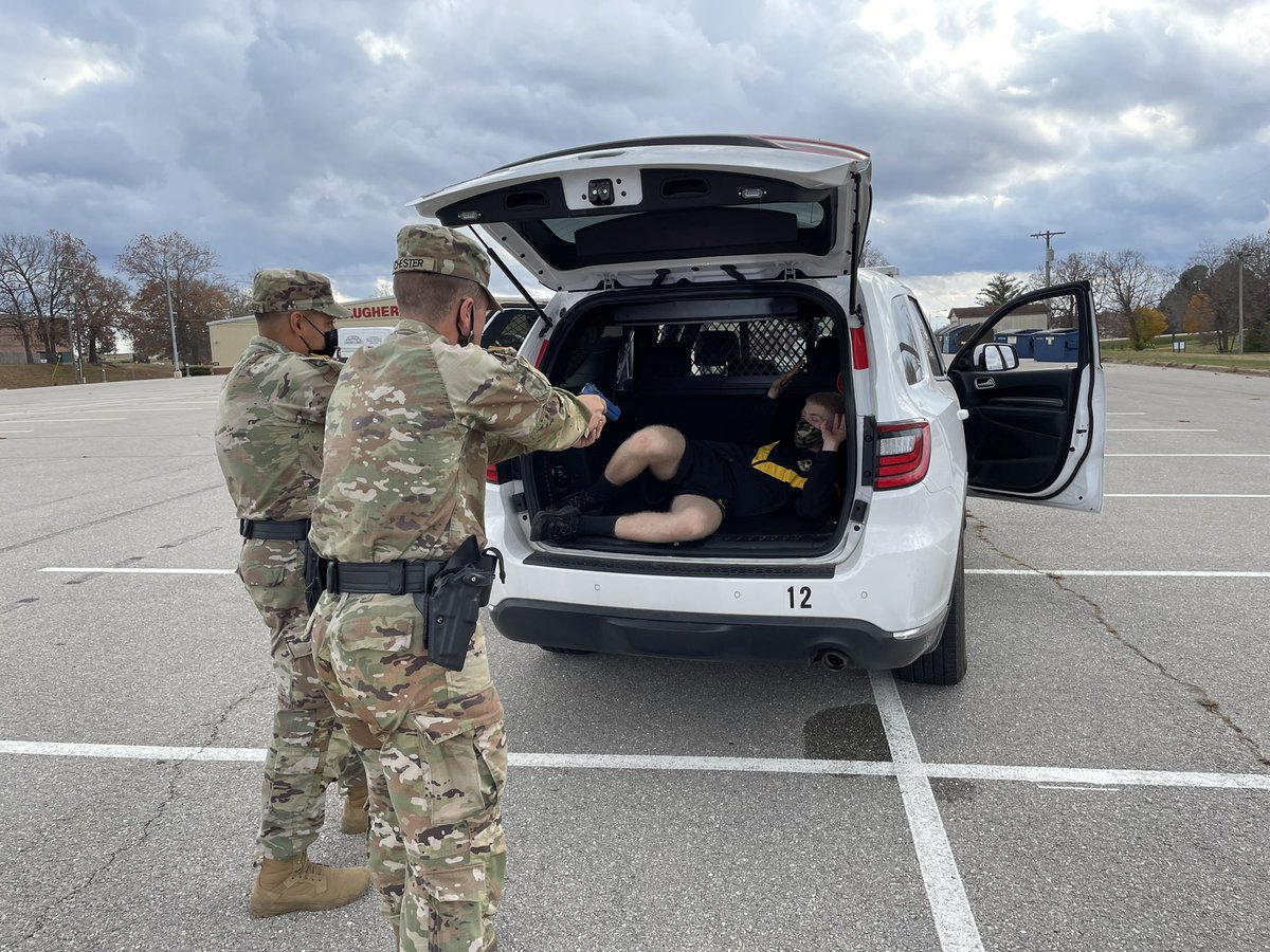 The law enforcement exercise! Time to put all the classes together, go out, and patrol the crime-ridden (okay, not really…) streets of Fort Leonard Wood!