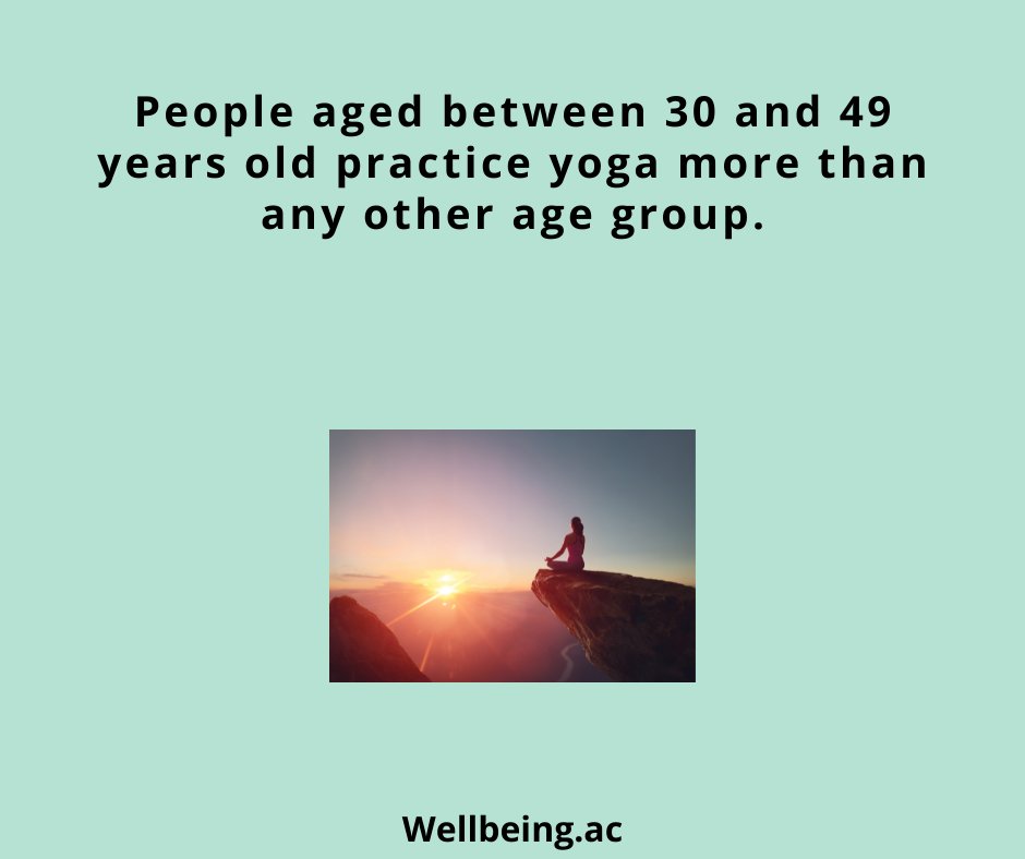 GoFlocker's tweet photo. More than 43% of yoga practitioners are between 30 and 49 years old. 72% of yoga practitioners are female. There's 150% increase in the number of men practicing yoga between 2012 and 2016.
.
.
#wellbeingacademy #yoga #meditation #stress #anxiety https://t.co/wlo3j440VV
