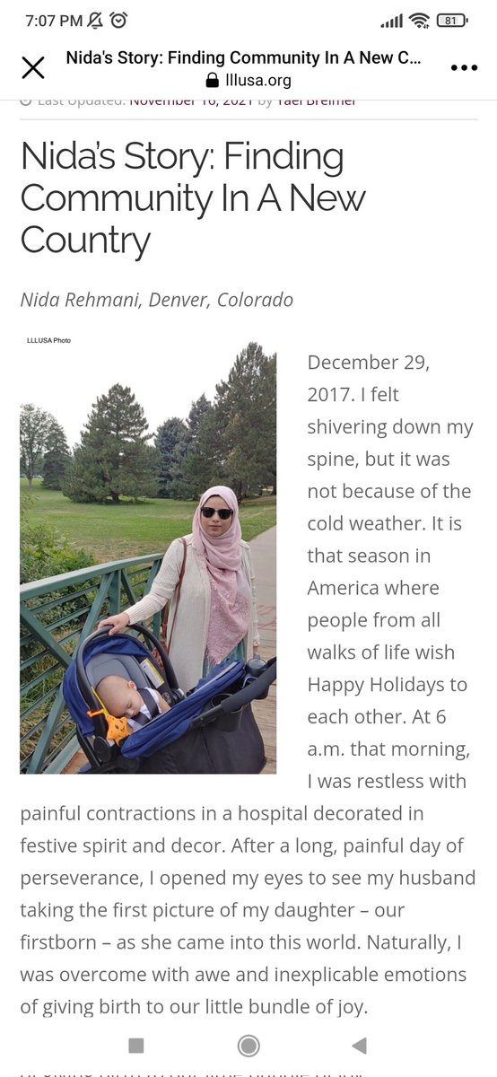 Thanks <a href="/LaLecheLeagueUS/">La Leche League USA</a> for publishing my story about finding a village as an immigrant mother in America.
#motherhood
lllusa.org/nidas-story-fi…