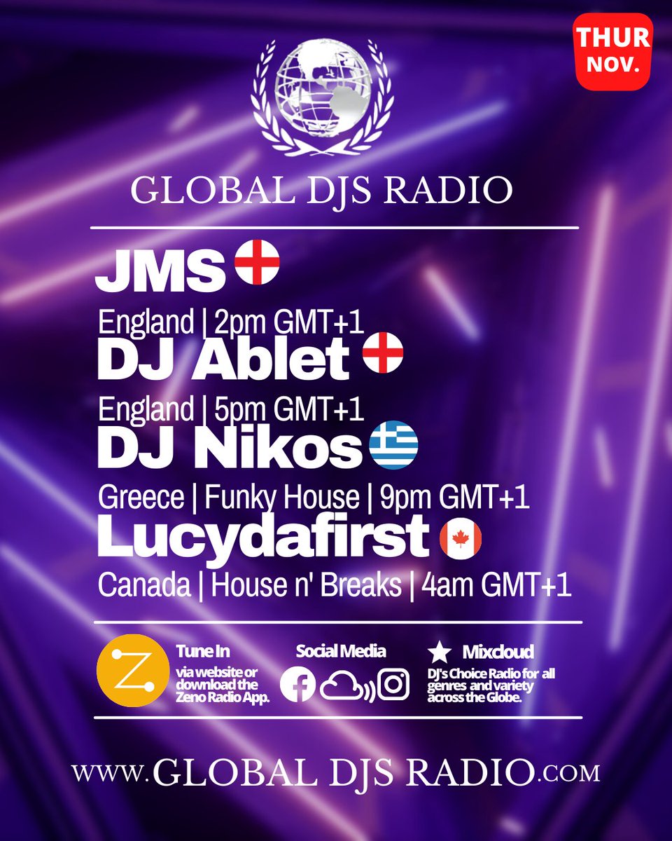 globaldjsradio's tweet photo. Live Radio. Featuring Artists across the Globe. 
https://t.co/vER6OHMhGH https://t.co/9ahHqSMszC