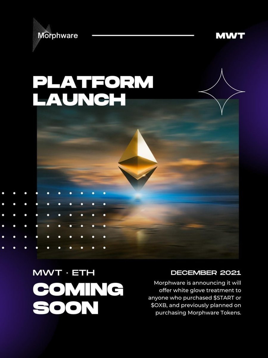 ManilaMax1's tweet photo. 🚨Latest UPDATE from @MorphwareDevRel🚨
$MWT will not be using Starter or Oxbull to launch. 
They will be using their own launchpad being built by industry leaders. 
👀👉https://t.co/PttzwsVMBl
The 1st project to launch on the new industry standard will be Morphware itself. https://t.co/NUXrifNQQS