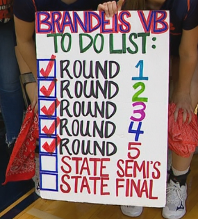 chase_shannon's tweet image. "We're not done yet. Just getting there should not be enough, it should be wanting to take it all."

Spent the afternoon with state bound @BrandeisVB08. A tight-knight squad ready for a huge opportunity this weekend in Garland.

Their story tonight on @News4SA at 10