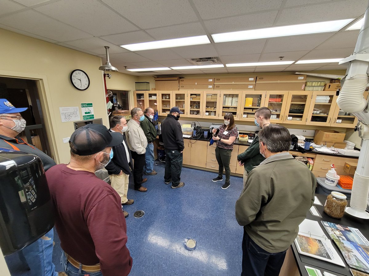 Tony_H20's tweet photo. Great times with #NWOWEA. The City of Tiffin hosted, provided a tour and a presentation at today's meeting. We also toured @HeidelbergU's water lab and spoke with students about job opportunities available as a #water_professional. What an amazing program! @Ohio_WEA @laura261 https://t.co/MPmRLd4Ejq