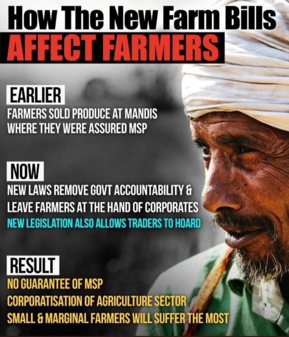 PremKumINC's tweet photo. One appeal total repeal of farm laws!

Save farmers and farming in India!
#FarmLaws_InjusticeByModi
#FarmersProtest https://t.co/t8DjNSbg4n