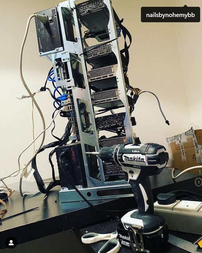 JayGwei's tweet photo. Money Machine #2 is looking good, just need to fit some @Noctua_at fans!
@Bitcoin @VitalikButerin @ethereum @bitcoinnews @crytomining @dogecoin @Shibtoken @bitmanEV @RedPandaMining @nvidia @MakitaUK https://t.co/JMNzsl2mDQ