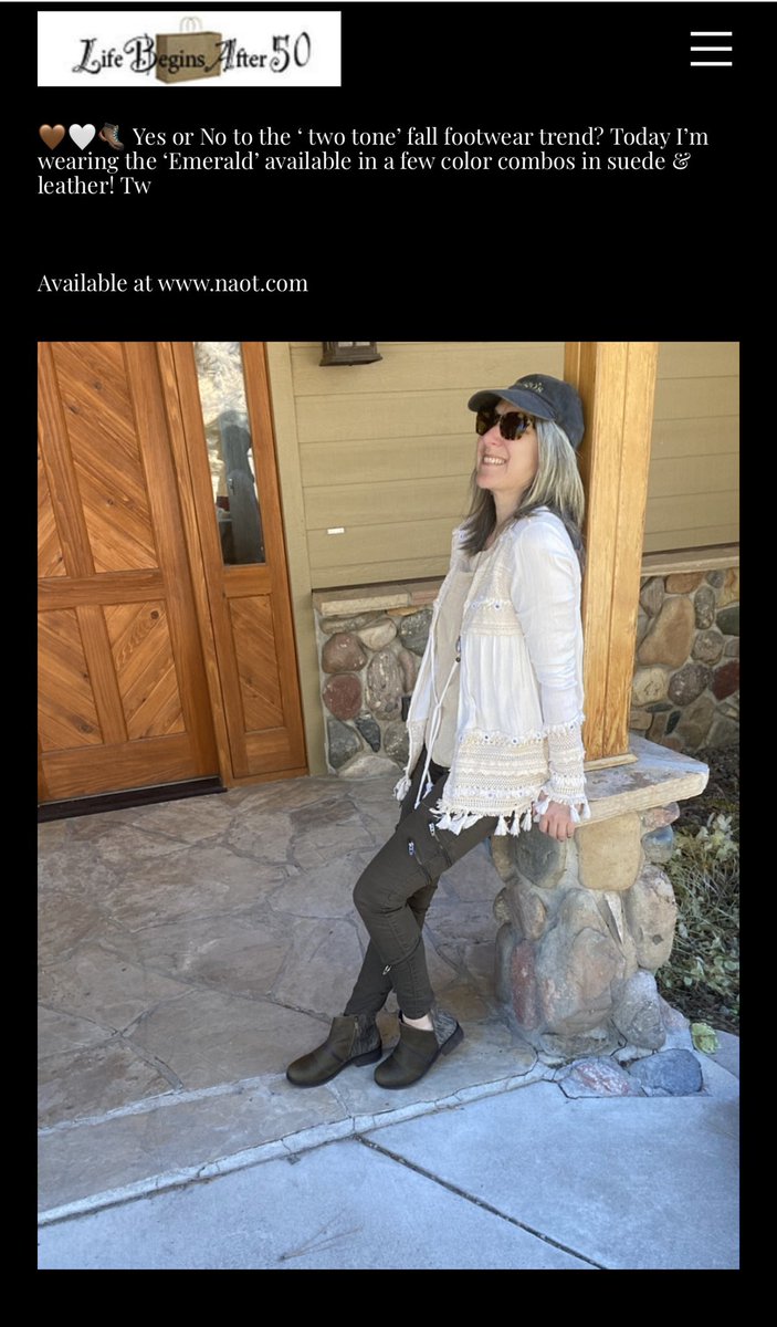 New blog post up!
LifeBeginsafter50.shop/blog #ankleboots