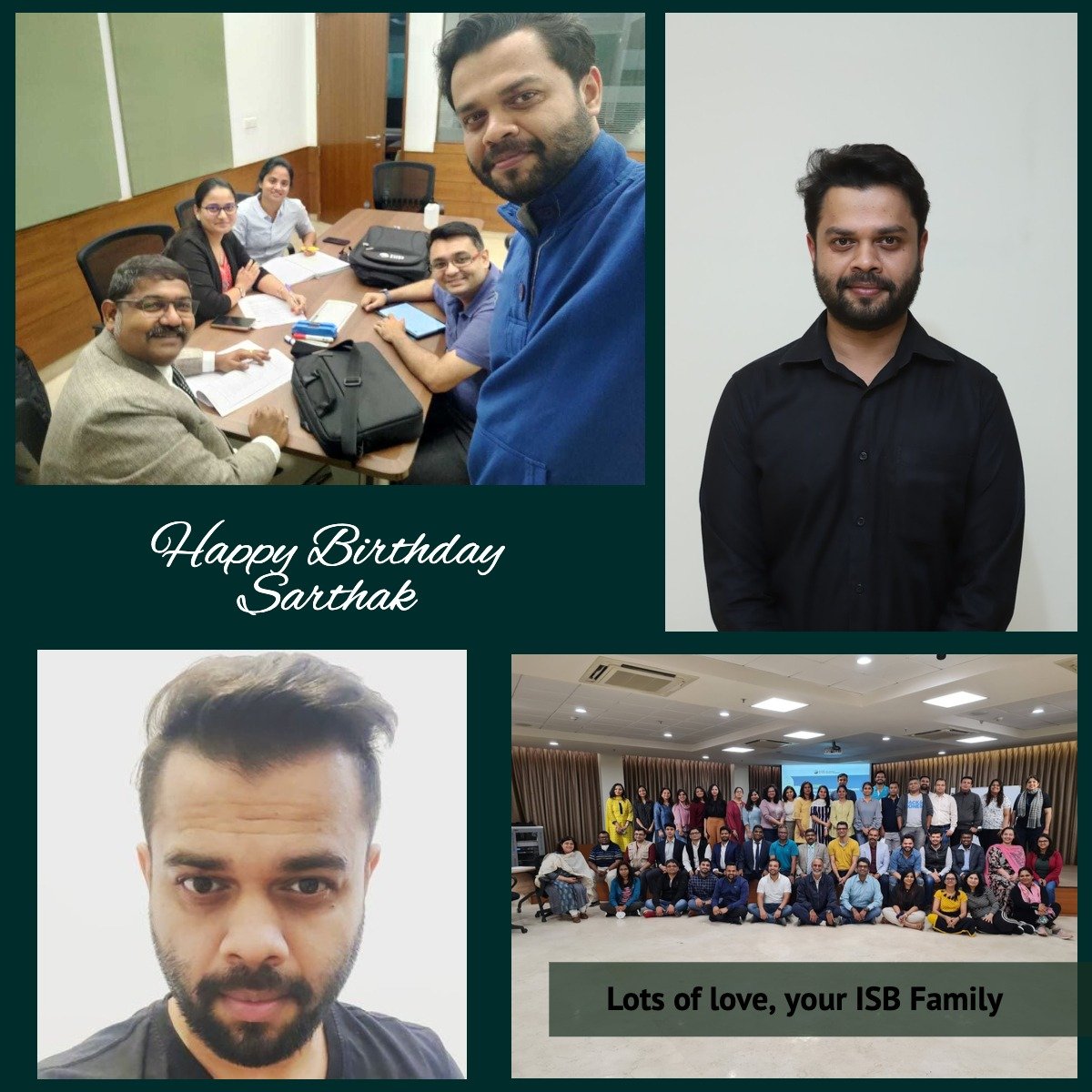 SmithaKankanala's tweet photo. @SarthakSarangi6 
We wish you a very Happy Birthday and send you lots of love and best wishes - AMPH class of 2022 @ISB_Healthcare https://t.co/SNshbbQaBt