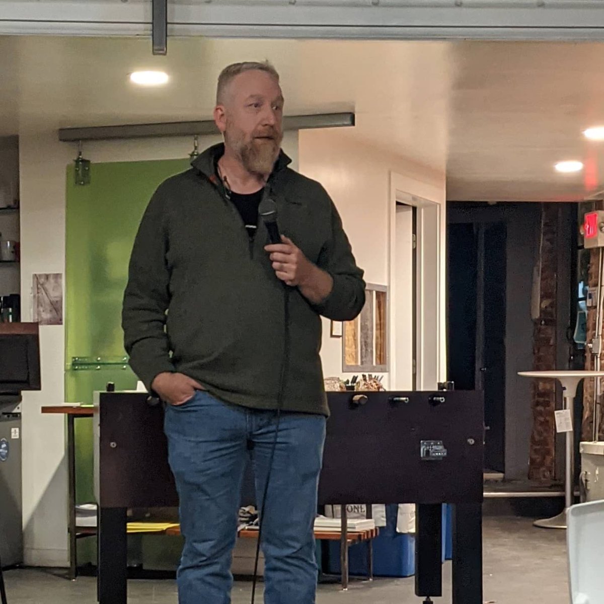 faithcoopchatt's tweet photo. @chattfwc was honored to host the first @FaithDrivenEnt city network gathering tonight. Over 40 business leaders and entrepreneurs gathered to meet one another and here from Jeff Coffey about his company @FairFlies and the ways God has been faithful in the journey. https://t.co/1BCflNZozf