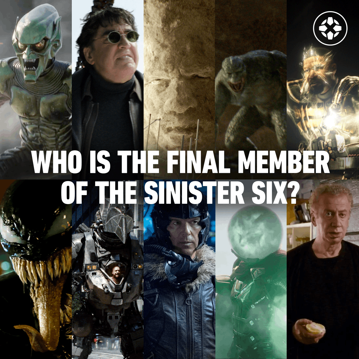 IGN's tweet photo. The latest trailer for Spider-Man: No Way Home confirmed five major villains are returning to fight Spider-Man: Doc Ock, Green Goblin, Electro, Sandman, and Lizard. If they're going for the Sinister Six, who do you think should be the last villain? https://t.co/uBeO0YDrdd