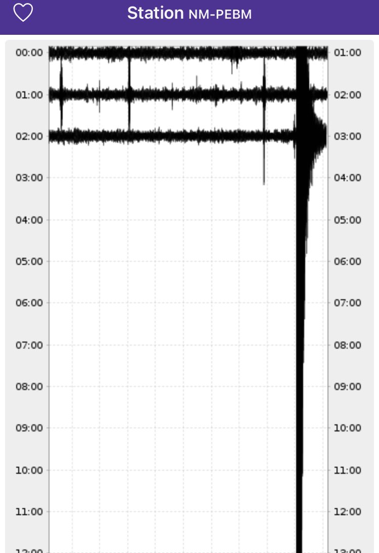 johndissauer's tweet photo. JUST IN:  Appears an earthquake just occurred  somewhere in southeast Missouri, northeast Arkansas, or northwest Tennessee. (Still waiting for data from @USGS).  The quake is showing up on many seismographs.

This is the view of the recording in Pemiscot Bayou, Missouri. https://t.co/m2F1WeFy43