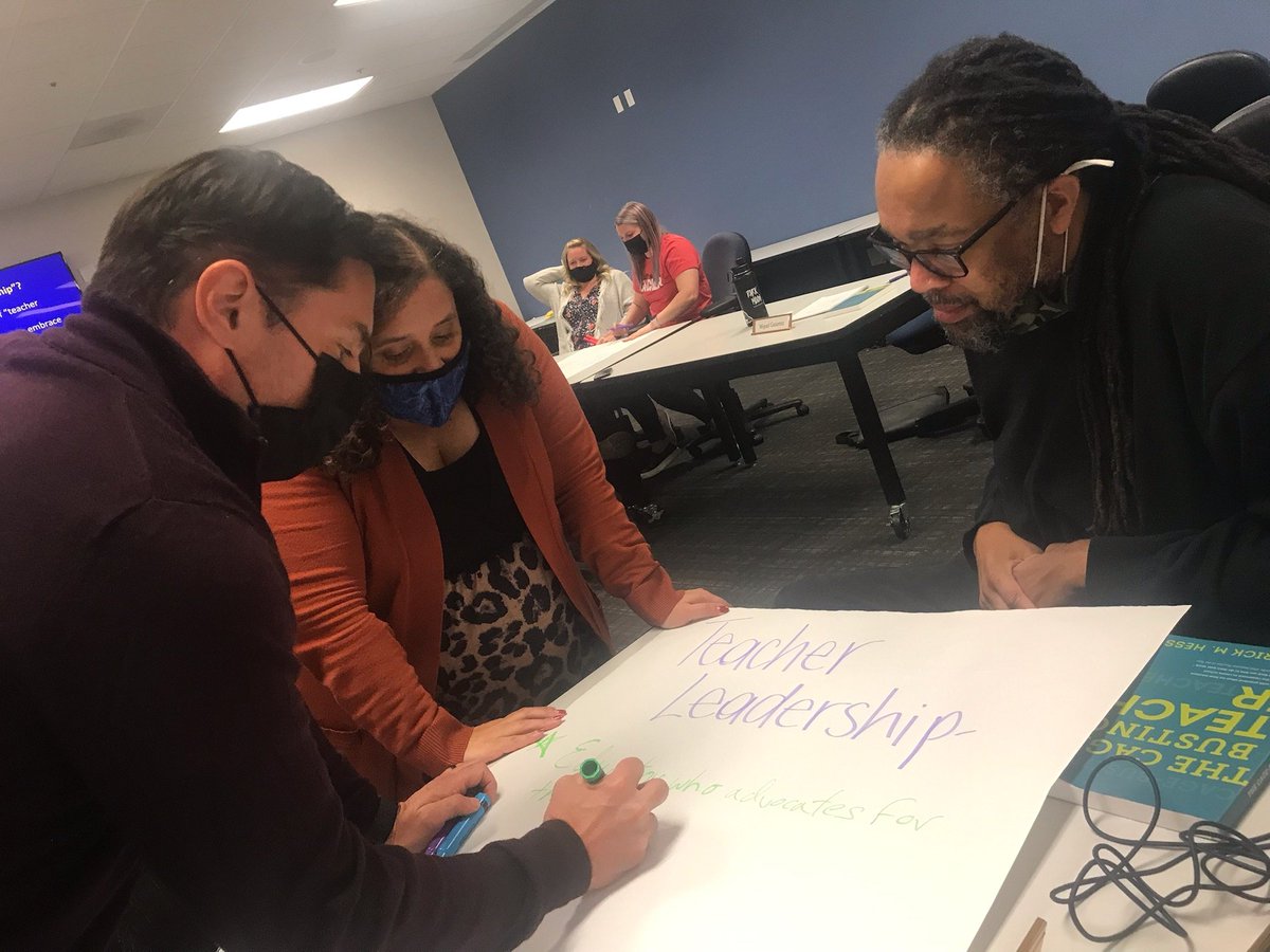 LeadNV_EDU's tweet photo. Today marks the start of our Teacher Leader Academy, with @rickhess99's Cage Busting Teacher. "Everyone is the hero of their stories" #TLAC6 #CagebustingTeacher #LeadershipMatters https://t.co/fmtUM5WHTx