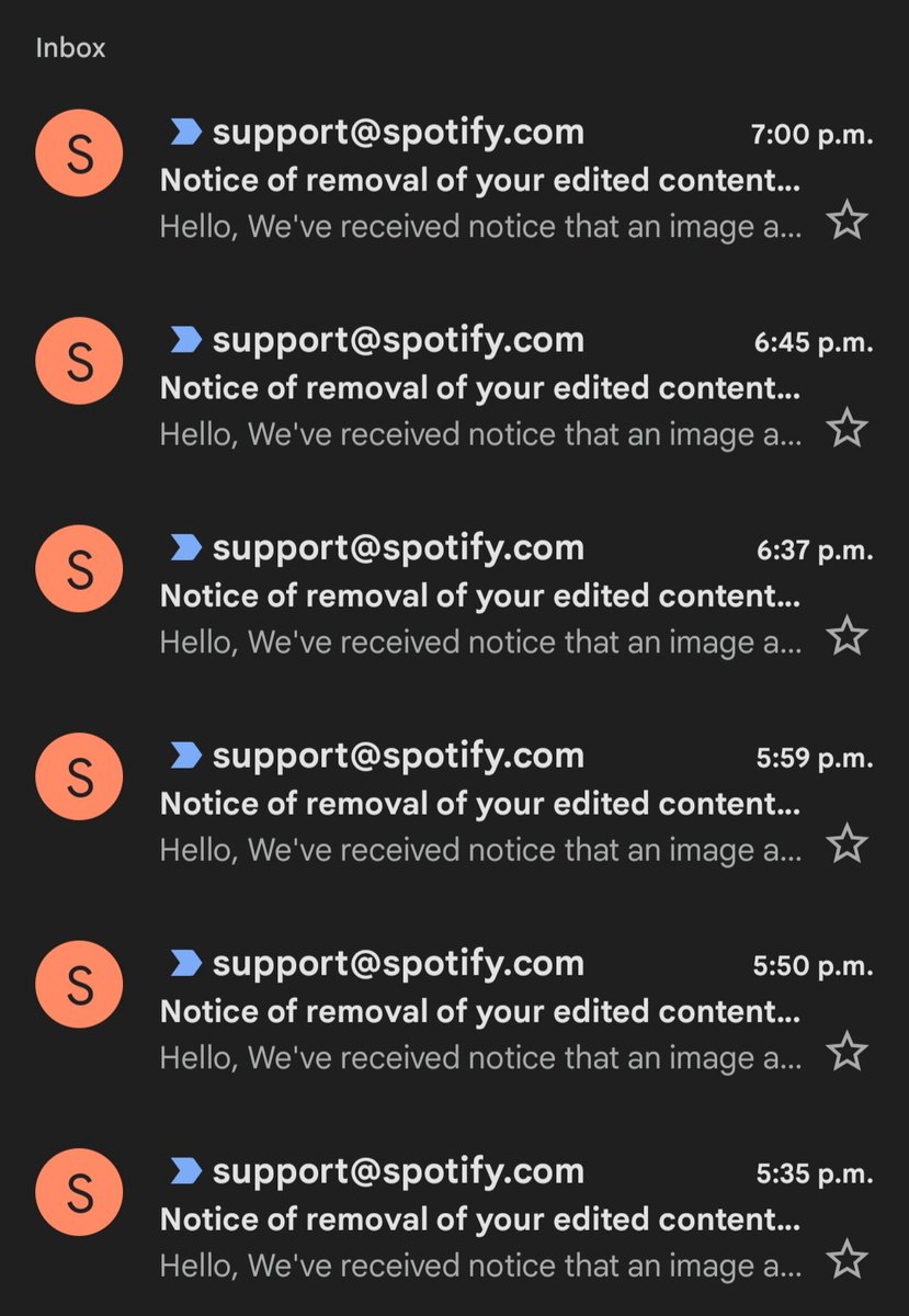 samuelkimmusic's tweet photo. Spotify has a serious issue where they allow bots/hackers/haters to falsely report Spotify Playlists.

These abusers have been reporting my playlists every 20 minutes which deletes the title and image...

@spotifyartists  @Spotify please fix this issue. 

#Spotify https://t.co/rn4bEnnxYB