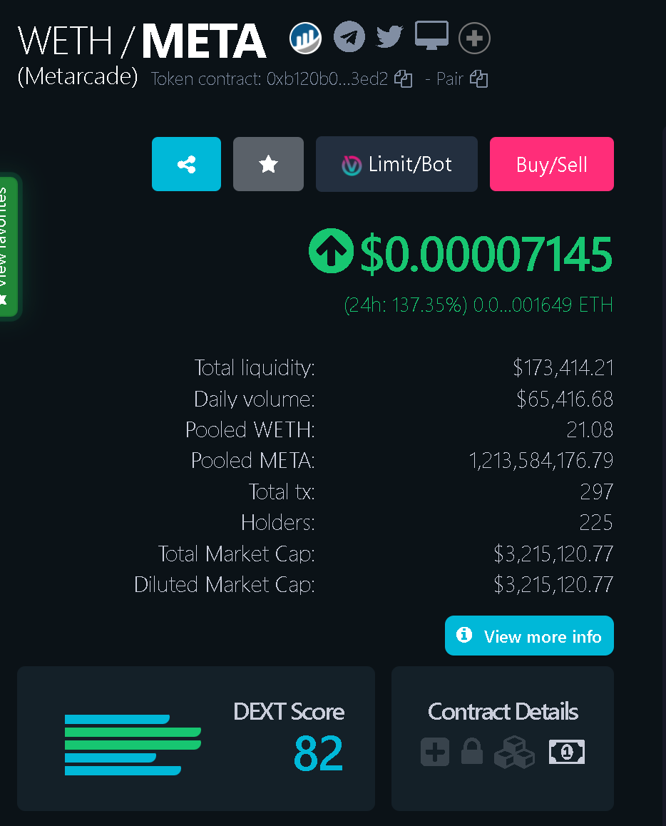 1982dylan's tweet photo. @metarcade $meta #metarcade
Congratulations on the the your new #AllTimeHigh!
#newtoken #Metamask #Metaverse #MetaverseGames #NFTLAUNCH #launchpad #btc #eth #bnb #ltc #elon #dogelon #luffy #shiba #shkoob #LUFFY https://t.co/tWY5eBxVVH