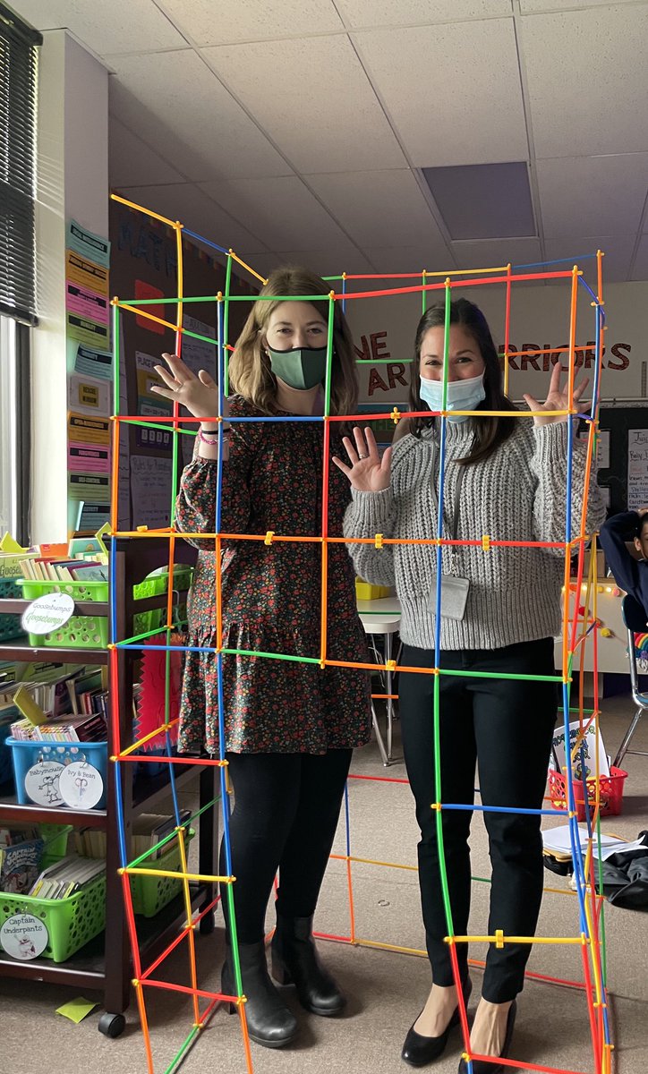 I gave my class the mission to build the biggest fort they could today using any stem bin they wanted. They built a fort to fit two teachers. Safe to say they rocked today’s recess mission!! #STEMeducation