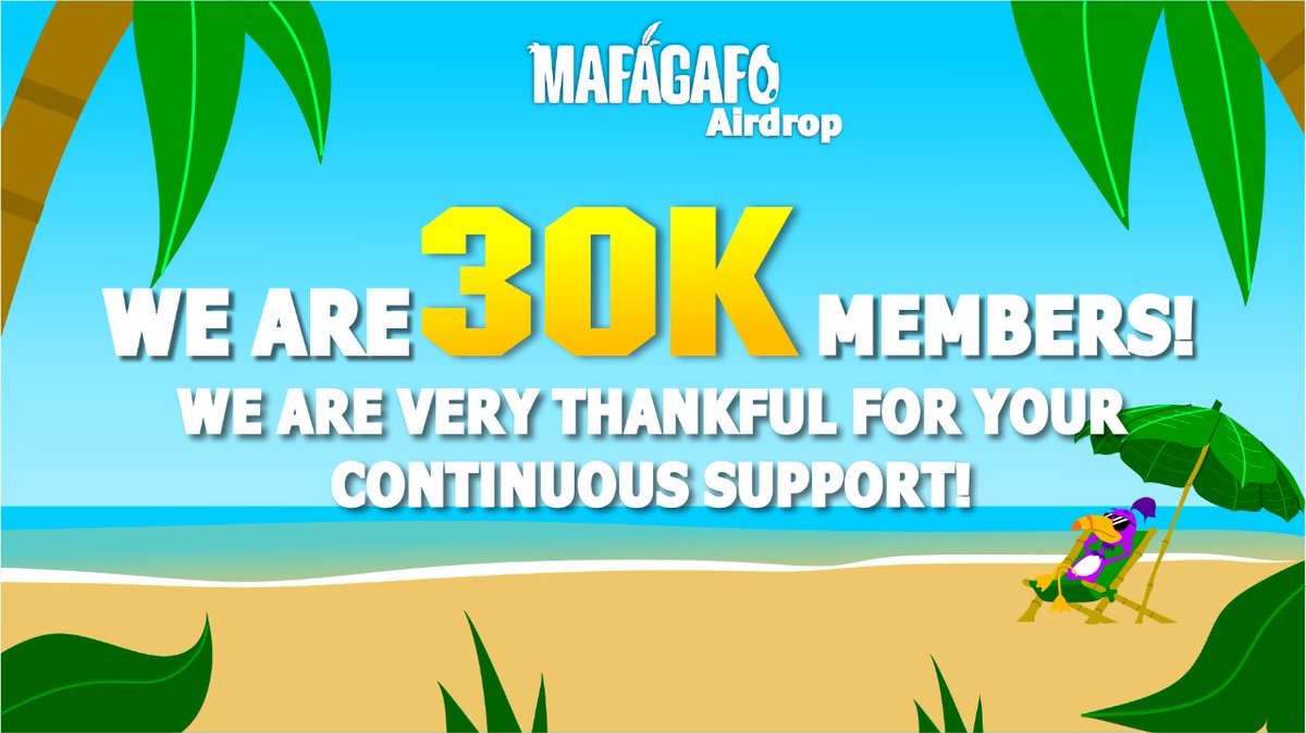 mafagafogame's tweet photo. Our community has 30k members! 🚀🚀🚀 https://t.co/X5OSLP01dM