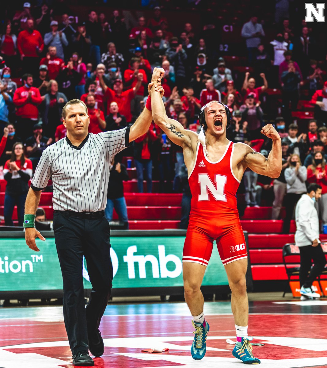 HuskerWrestling's tweet photo. Back-to-back upsets at the Bob.

Let's keep it rollin'❗️ https://t.co/nEn9J9GSSN