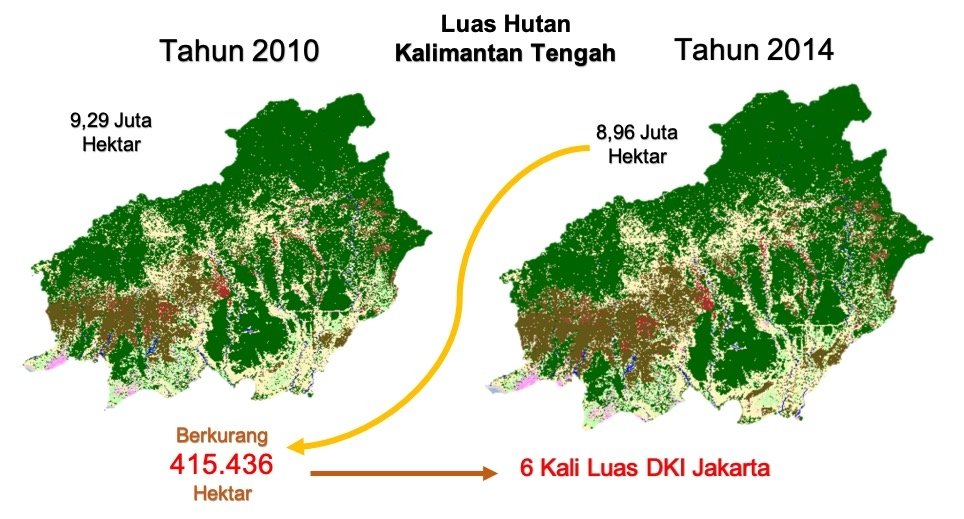 sobinfomedia's tweet photo. Hilangnya tutupan hutan kalteng selama 20 tahun terakhir dan bencana ekologis yg intensitasnya semakin tinggi dan meluas cakupannya seperti sekarang ini. 
#STOP_Deforestasi #saveourborneo https://t.co/Qfgodv1TaR