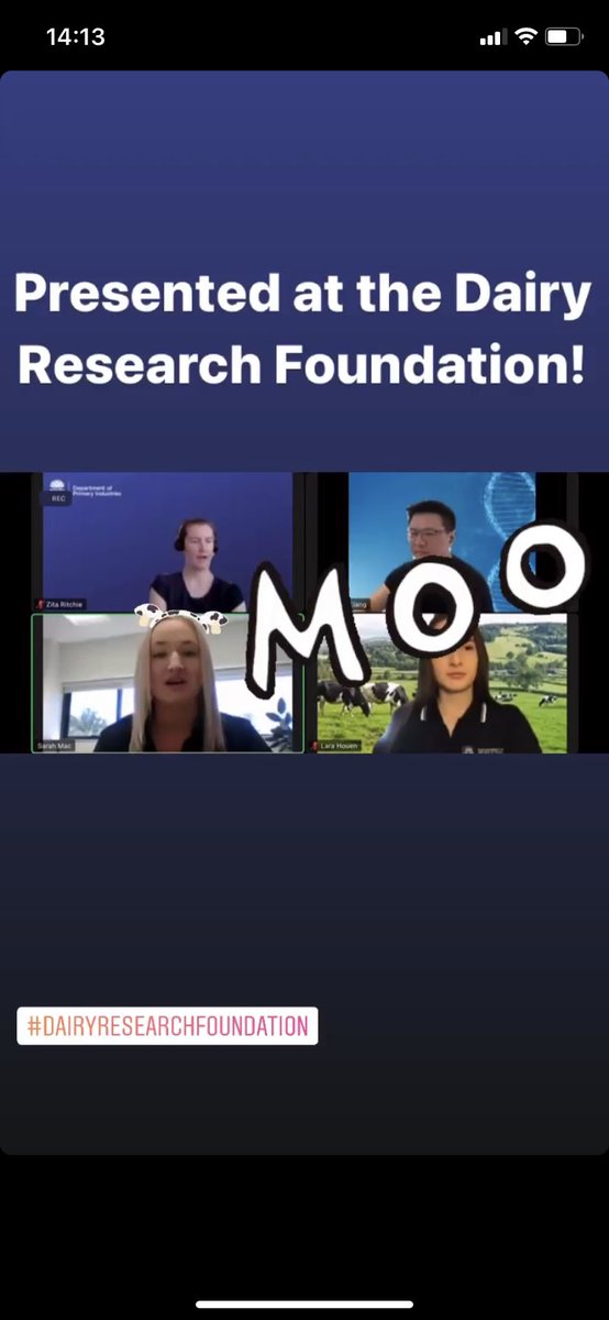 dairy_mac's tweet photo. I presented my work at the Dairy Research Foundation Symposium 2021. Rumination development is a huge gap in the dairy industry that effects the success of weaning. #dairyresearch #dairycalves #RUMINATION #sensordata @SiaSydney @Sydney_Science https://t.co/CVXtsAvPFp