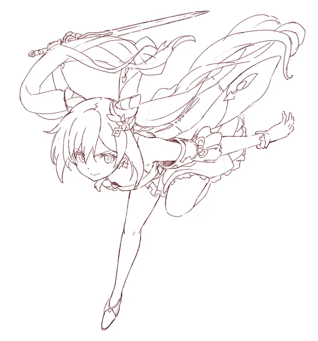 線画です 