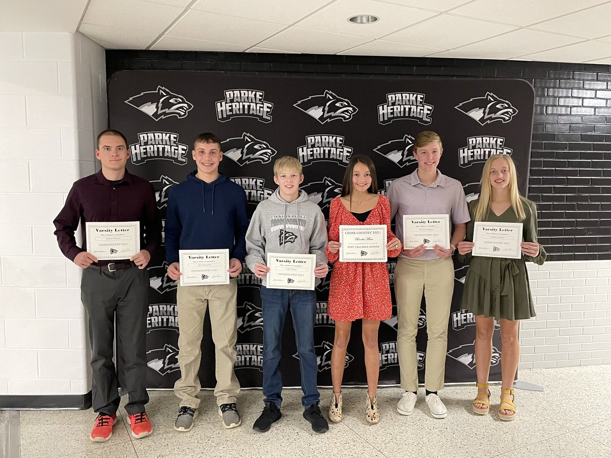 CoachBShields's tweet photo. Cross country awards 2021. Congrats to Ethan Fleener, Luke Hayes, and Brooke Mace. https://t.co/Ye3Mo3itu7