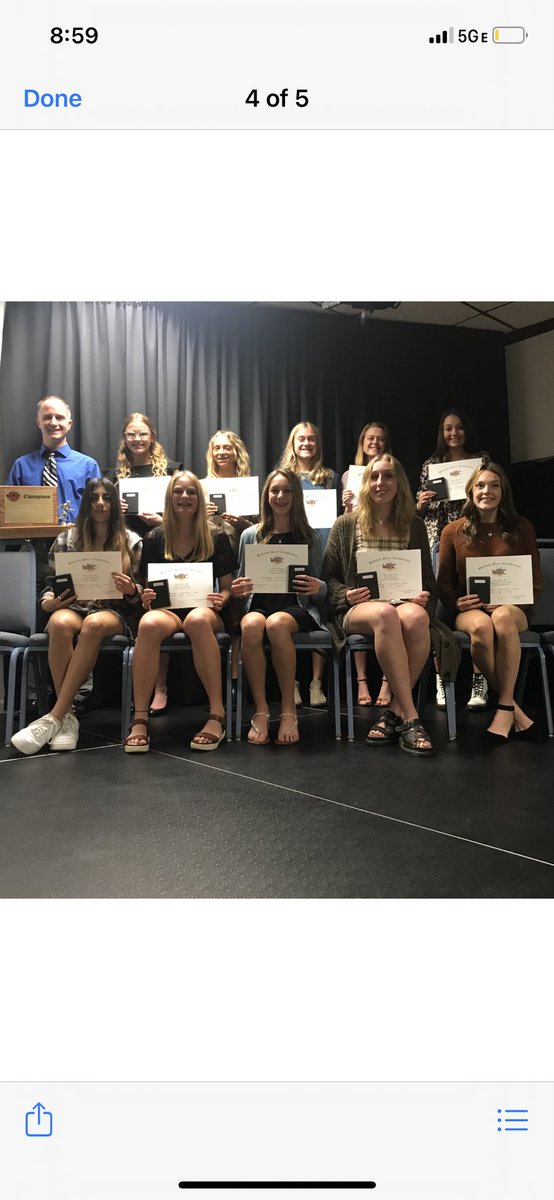 CoachBShields's tweet photo. Brooke Mace attended the WRC banquet tonight. Still proud of her hard work this past season. https://t.co/Os4kfweDOT