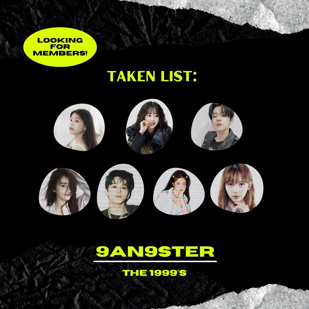 9AN9STERSS's tweet photo. After being half-dead for how many weeks. We are here to search for our co-99 liners to join us and dominate the 21st century with our alluring visuals and overflowing charisma. If you got what it takes to be a gangster, join us! We assure you that you'll have fun with us. https://t.co/pMSxec6jFq