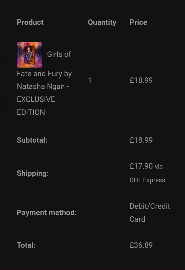 xeno_white's tweet photo. #GirlsOfPaperAndFire #GirlsOfStormAndShadow #GirlsOfFateAndFury @girlinthelens @TheNovl they finally added #GirlsOfFateAndFury to audible and I pre-ordered it as fast as possible and I also snagged the @FairyLoot exclusive copy as soon as that was up for grabs https://t.co/9EZXCaqXyJ