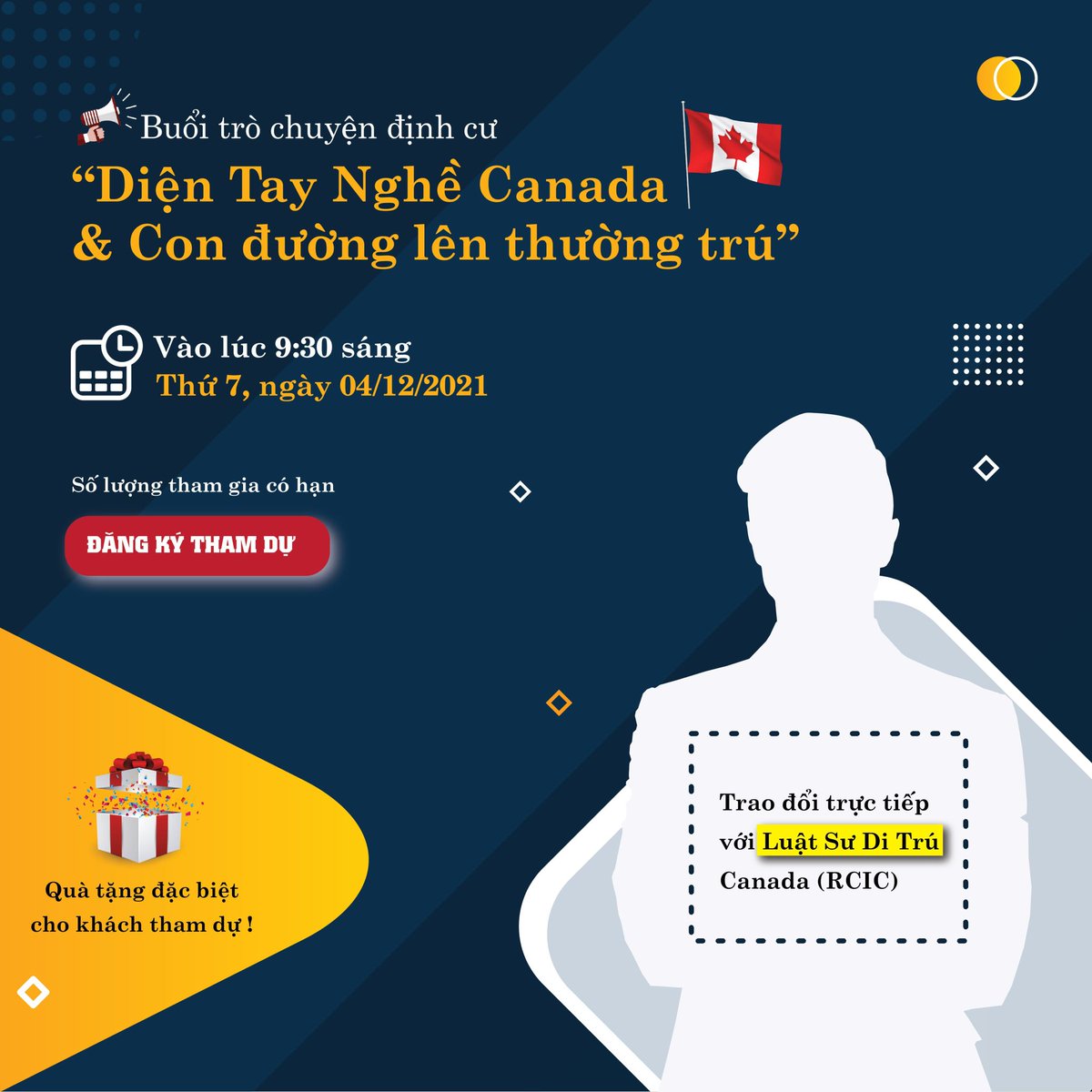 iCanfieldvn's tweet photo. iCanfield xin mời quý khách tham dự buổi trò chuyện với chủ đề “Diện Tay Nghề &amp; Con đường lên thường trú Canada”:

⏰ Vào lúc 9:30 sáng, thứ 7 ngày 04 tháng 12 năm 2021
Đặc biệt: có sự tham dự của luật sư di trú RCIC Canada
Chi tiết: https://t.co/c80PUtsrLA https://t.co/ugKDpgL4HI