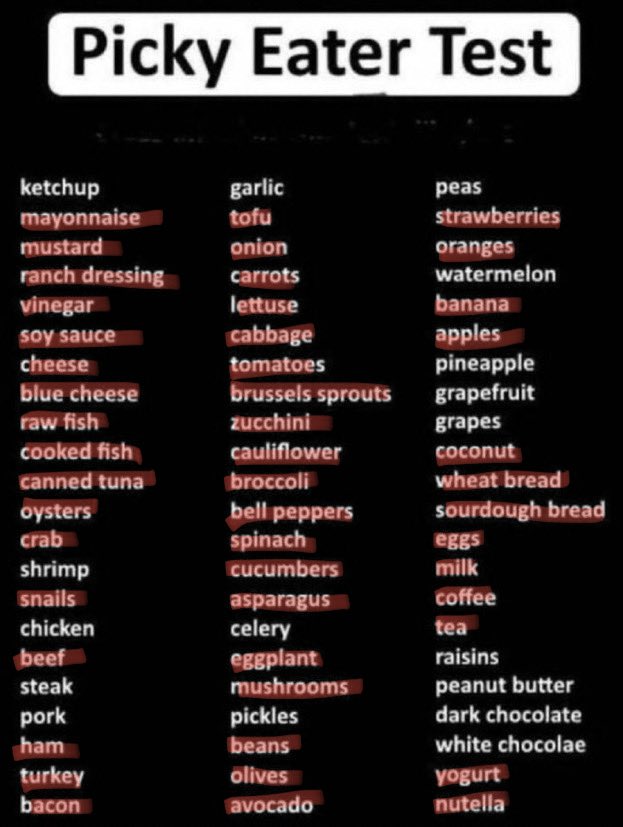 RandomUser5783's tweet image. Wait wait, I tried this and it’s so funny 💀 For reference, I have ARFID and am SUPER picky

This made me laugh