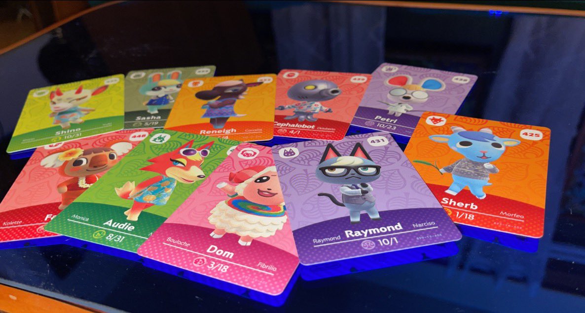 paigecrossingg's tweet photo. Series 5 Amiibo Giveaway!! ❤️

One winner will receive the ten villager amiibo cards pictured below! US/CA citizens only please! 

To enter: 
Like 
Retweet 
Follow me / @paigecrossingg 
Tag a friend / you can tag me! 

The giveaway will end on 11/23! 
Good luck! 
#AnimalCrossing https://t.co/BEuX8oD2qd