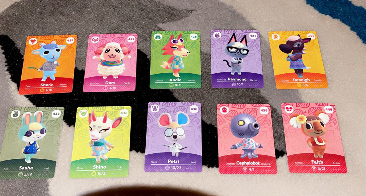paigecrossingg's tweet photo. Series 5 Amiibo Giveaway!! ❤️

One winner will receive the ten villager amiibo cards pictured below! US/CA citizens only please! 

To enter: 
Like 
Retweet 
Follow me / @paigecrossingg 
Tag a friend / you can tag me! 

The giveaway will end on 11/23! 
Good luck! 
#AnimalCrossing https://t.co/BEuX8oD2qd