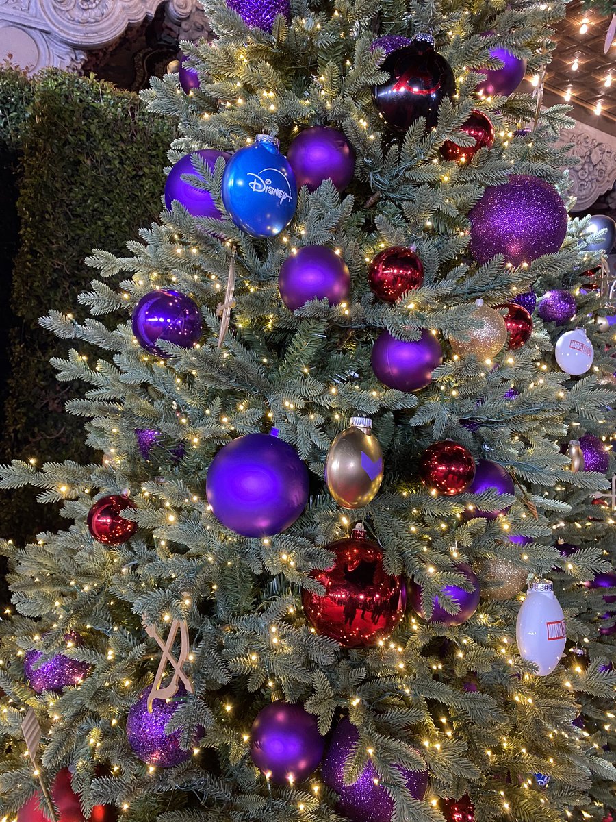 rachmeetsworld's tweet photo. A+ work on all the Christmas decorations at the #Hawkeye launch event https://t.co/iLmvPwyG16