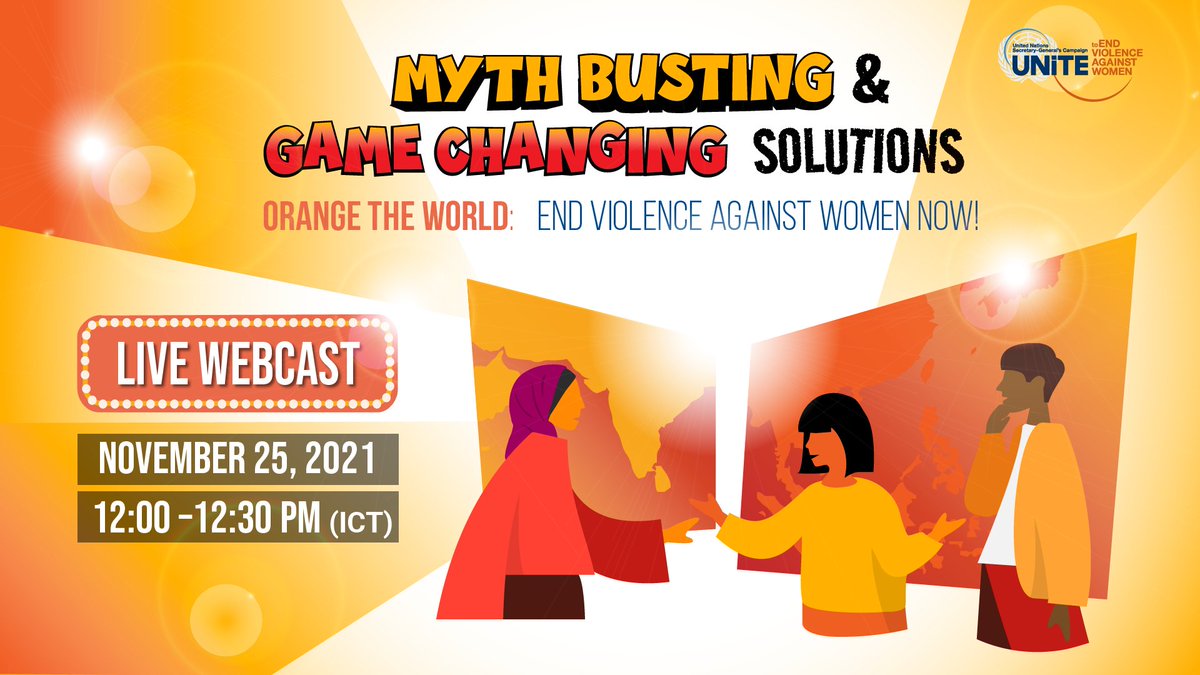unwomenasia's tweet photo. To acknowledge the 30th anniversary of the Global #16days of Activism Campaign; we are launching the Myth Busting &amp; Game Changing Solutions through @SayNO_UNiTE 
Hosted by UN Women Goodwill Ambassador @cindysirinya 
📅Join us on Thursday 25th of Nov
✒️https://t.co/GU5iqqfBvZ https://t.co/eQewQ8Tb31