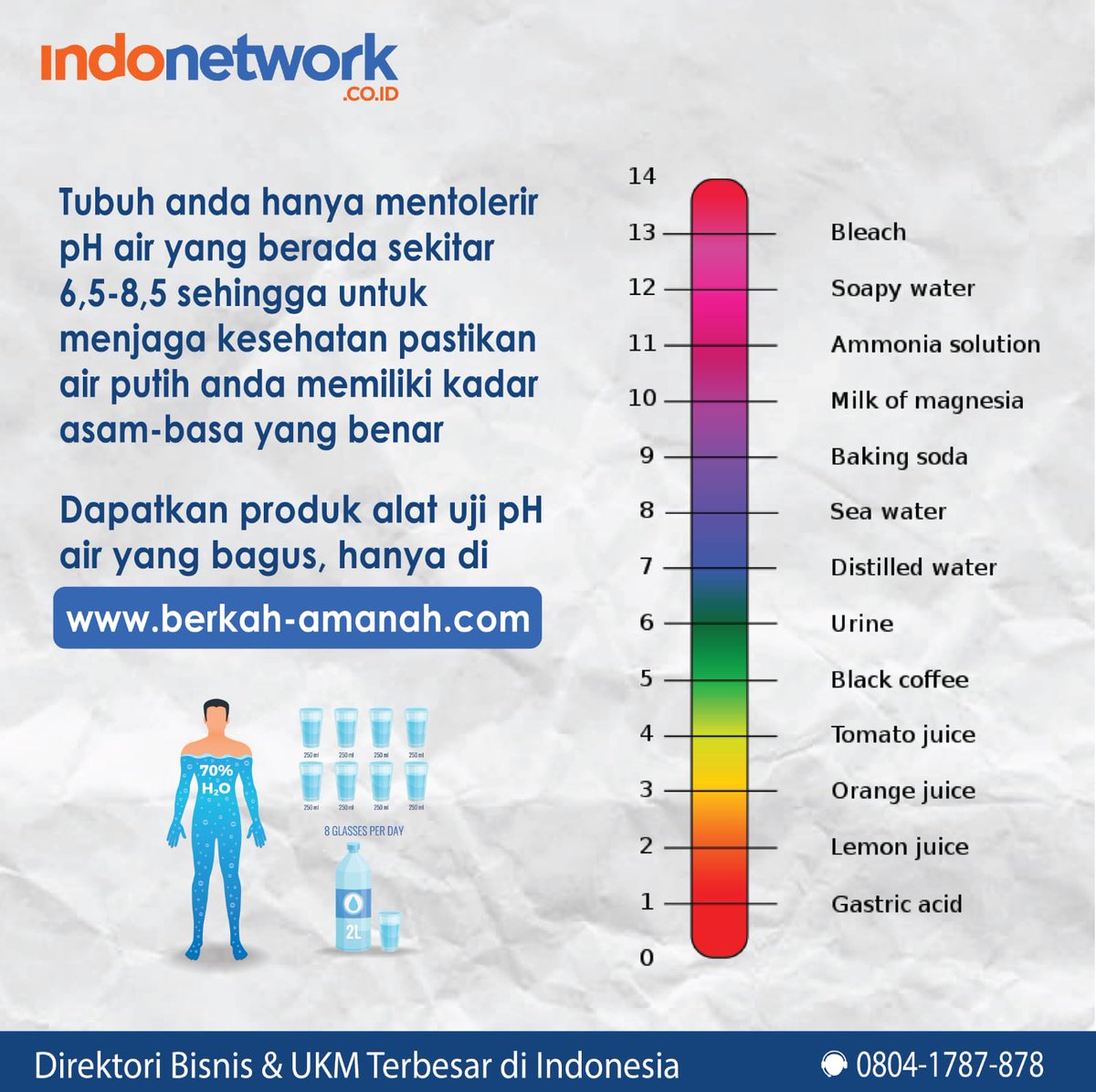 indonetworkcoid's tweet photo. Tahukah Anda, bahwa untuk mendapatkan kandungan air putih yang baik untuk dikonsumsi tubuh, diperlukannya pengukuran menggunakan pH meter.
Silakan kunjungi produk jual alat uji berkualitas di https://t.co/whWJ38PRFt
#Indonetwork #BerkahAmanah #jualphMeter #jualsaltmeter https://t.co/8J2KczLxZ4