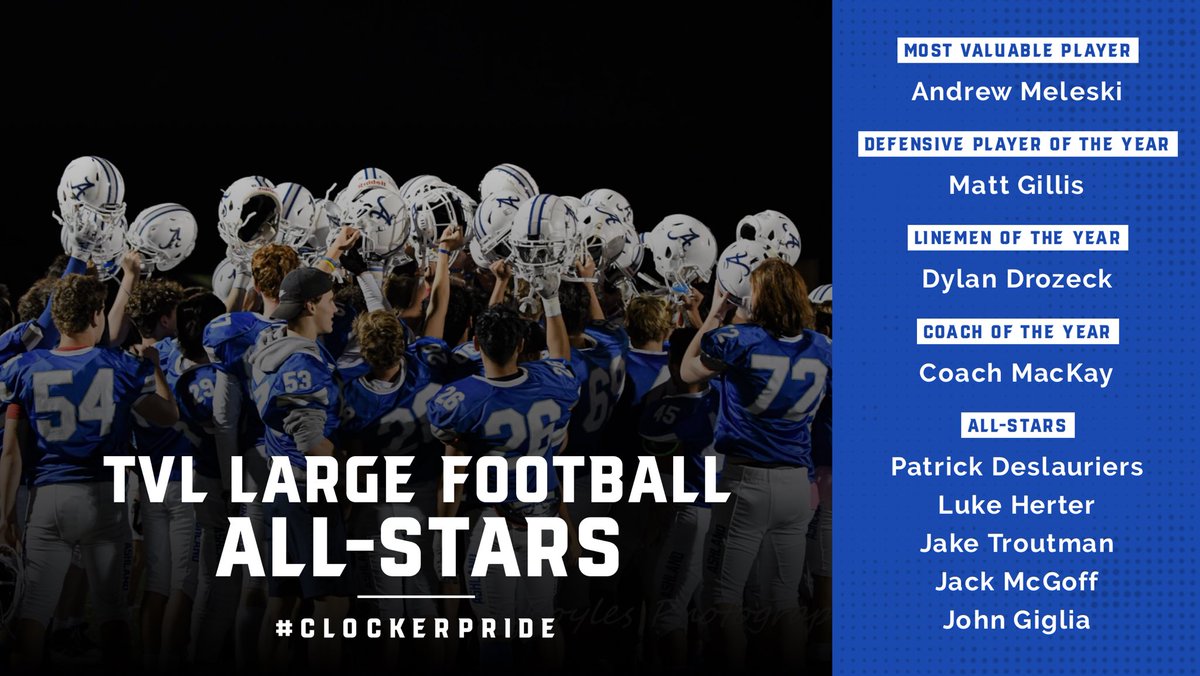 Congratulations to the following 2021 TVL Large Football All-Stars!  #NotDoneYet <a href="/ClockerFootball/">AshlandHSFootball</a> <a href="/ClockerClub/">The Clocker Club</a> <a href="/Kstcoeur/">Kelley St Coeur (she/her/hers)</a> <a href="/MrsELachapelle/">Erin Lachapelle (she/her/hers)</a> <a href="/Ms_Sullivan_AHS/">Meaghan Sullivan</a> <a href="/ClockerNation/">The Clocker Crazies</a> <a href="/AshlandSuper/">Jim Adams (he, him, his)</a> <a href="/ClockerTalk/">Michael A. Caira, Jr.</a> <a href="/MetroWestSports/">Daily News Sports</a> @BostonHeraldHS <a href="/BGlobeSports/">Boston Globe Sports</a>