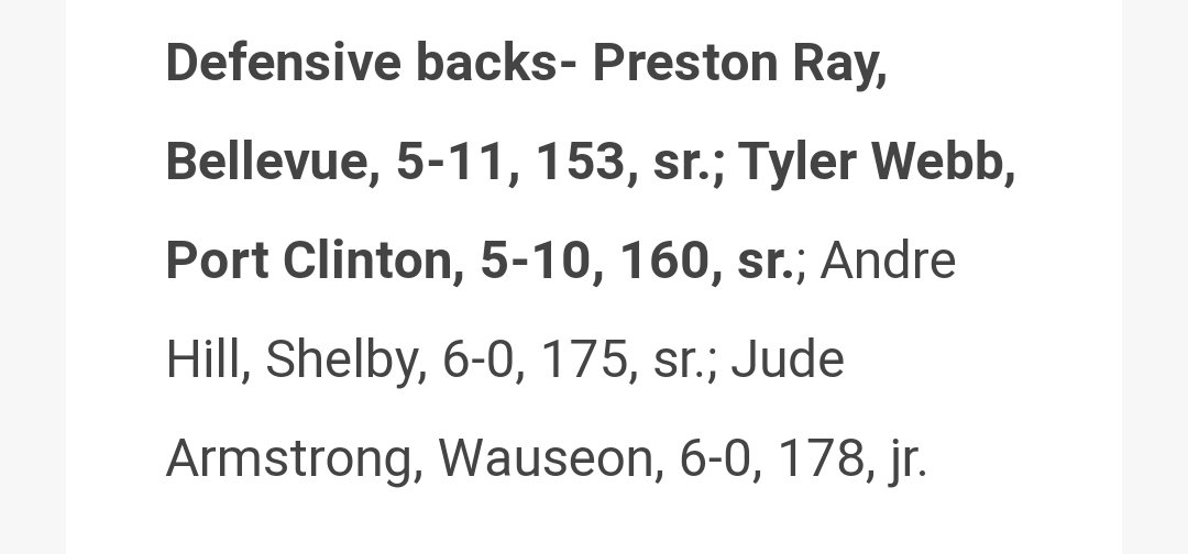 Very honored to be named 1st-Team All NW-District!