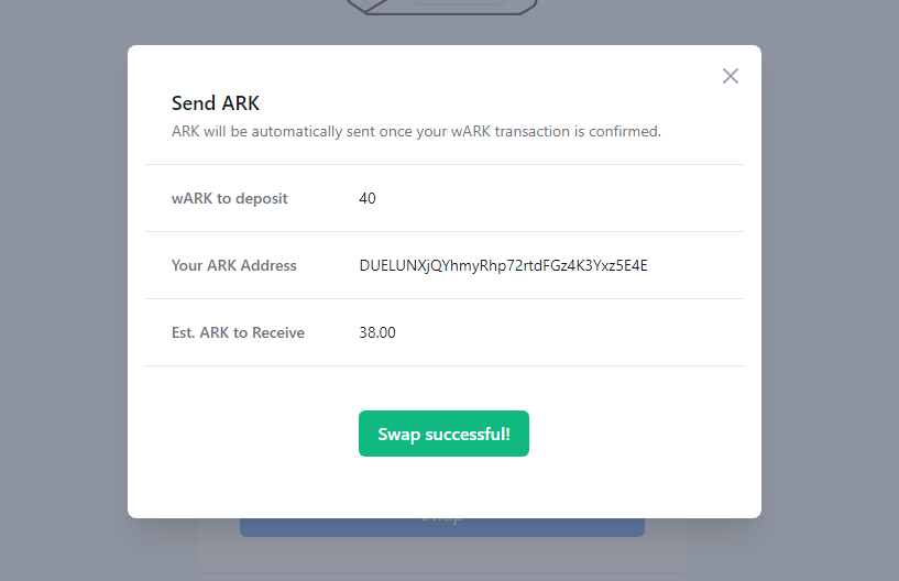 AntusiasSatria's tweet photo. Smooth bridge on https://t.co/oxga8nrZ39
100% fast. Cant wait for it to go mainnet!.

My Testnet Ethereum Address:
0x54878A35a6dd5b4aDc779f1d54eE444b8Ae4E55D

@IntegrinFi @CompendiaOrg https://t.co/BvmagkuPWW