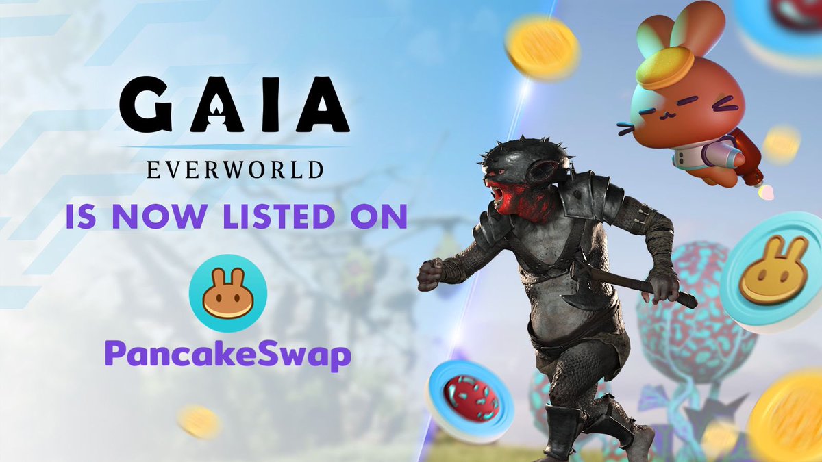 GaiaEverWorld's tweet photo. We’re excited to announced that you can now trade $GAIA on @PancakeSwap 👾🥳

#BSC token contract: 0x347e430b7cd1235e216be58ffa13394e5009e6e2

DEXTools:

https://t.co/hoe1KHdiNG https://t.co/hUgfRf4m4V