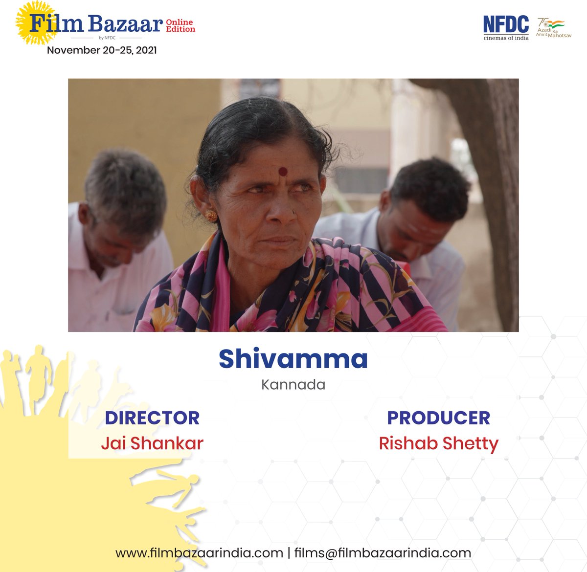 filmbazaarindia's tweet photo. (2/3)

4. Follower by Harshad Nalawade
5. Shivamma by Jai Shankar

Wishing filmmakers all the very best!

For more details on the films, click here: https://t.co/rIhZZWjeDA

#NFDC #FilmBazaarOnline #WIPLab2021 https://t.co/upR06nQ0gS