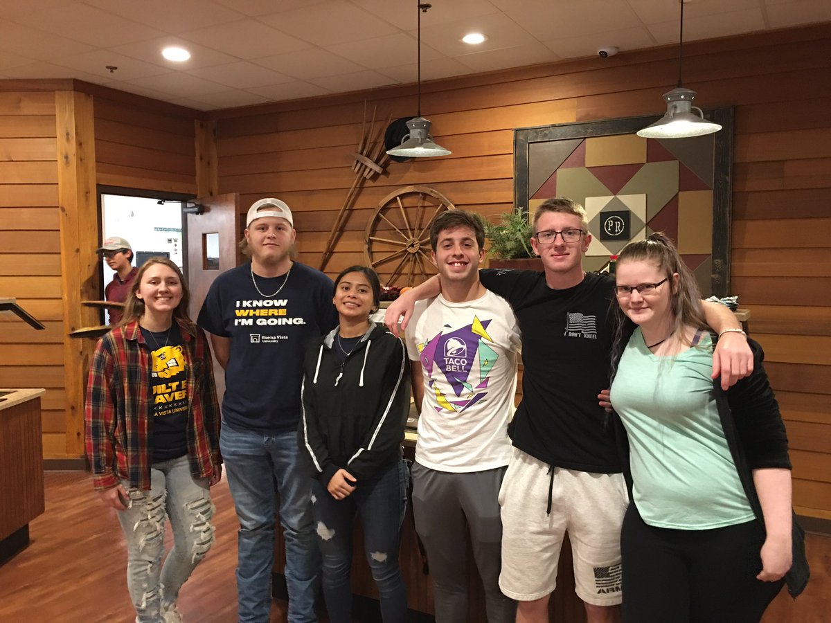 Special thanks to the students of the BVU CRIM Club for coming out and working at Pizza Ranch for tonight’s fundraiser- you guys rock! You did BVU and the CRIM club proud!