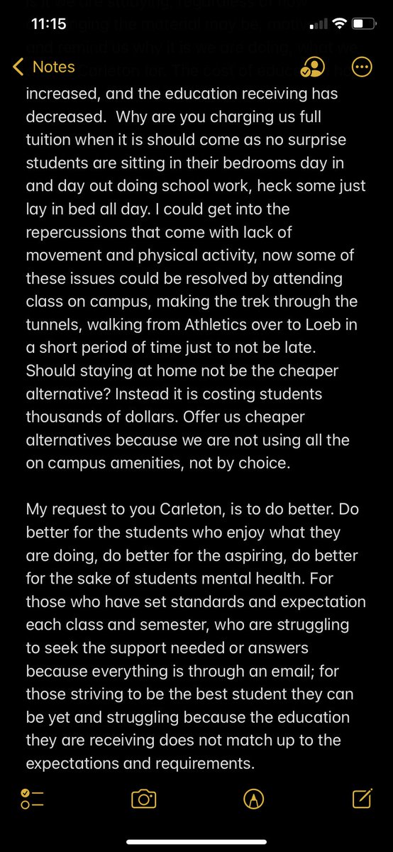 Dear Carleton University