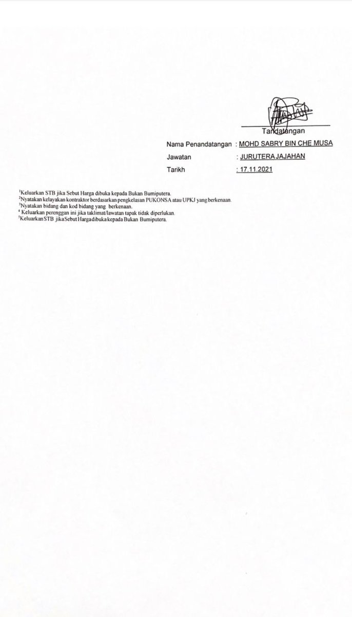 RALAT NOTIS SEBUTHARGA 
- Pembetulan pada Tarikh tutup Sebutharga adalah pada 08 December 2021 sebelum jam 12.00 tengahari.
Notis Sebut Harga BIL 35/2021( B )
PEMBAIKAN DAN PELAKSANAAN BANGUNAN PEJABAT DAN KUARTERS DI SURUHANJAYA KOPERASI MALAYSIA CAWANGAN WILAYAH PASIR MAS, KEL